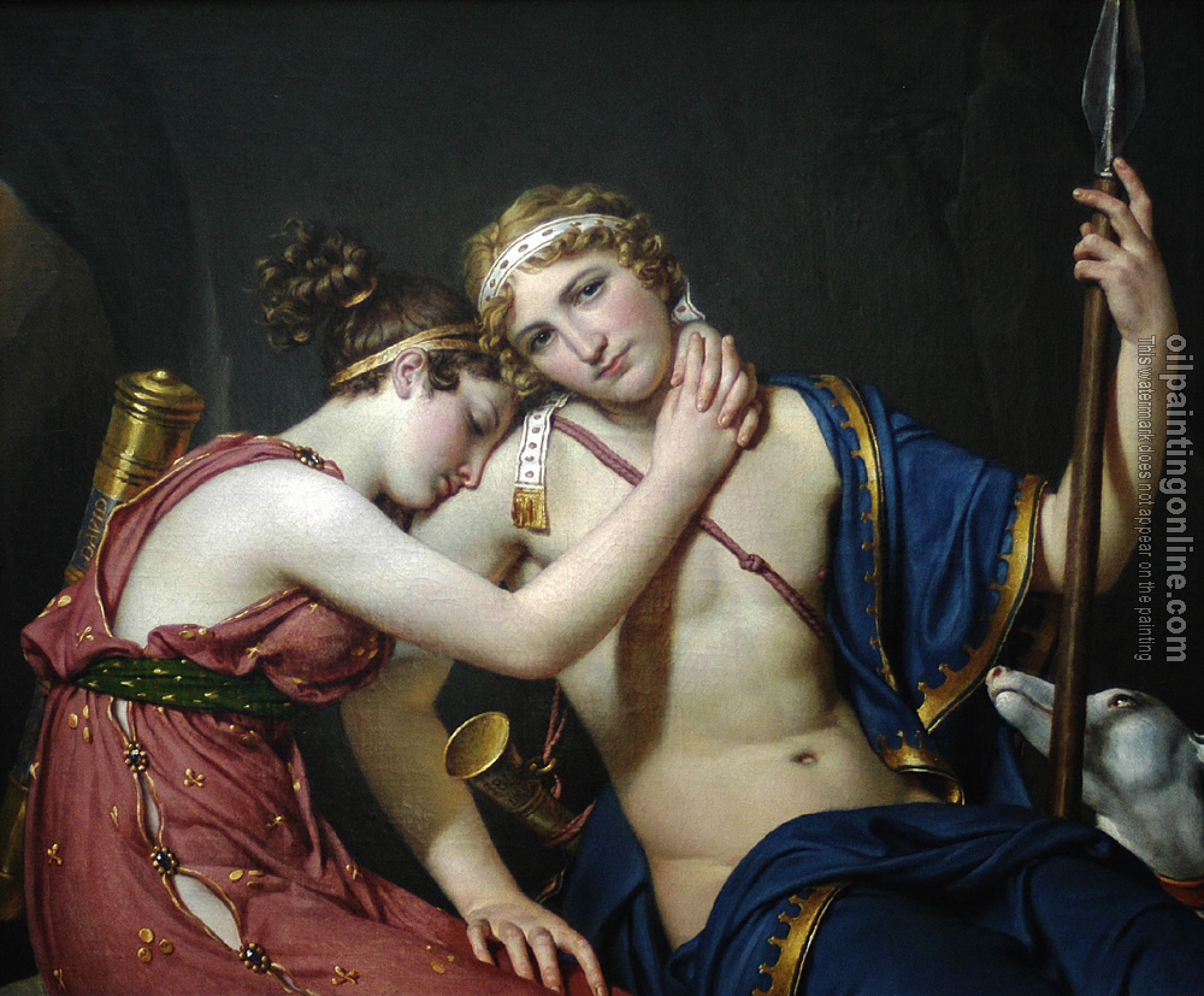 David, Jacques-Louis - The Farewell of Telemachus and Eucharis
